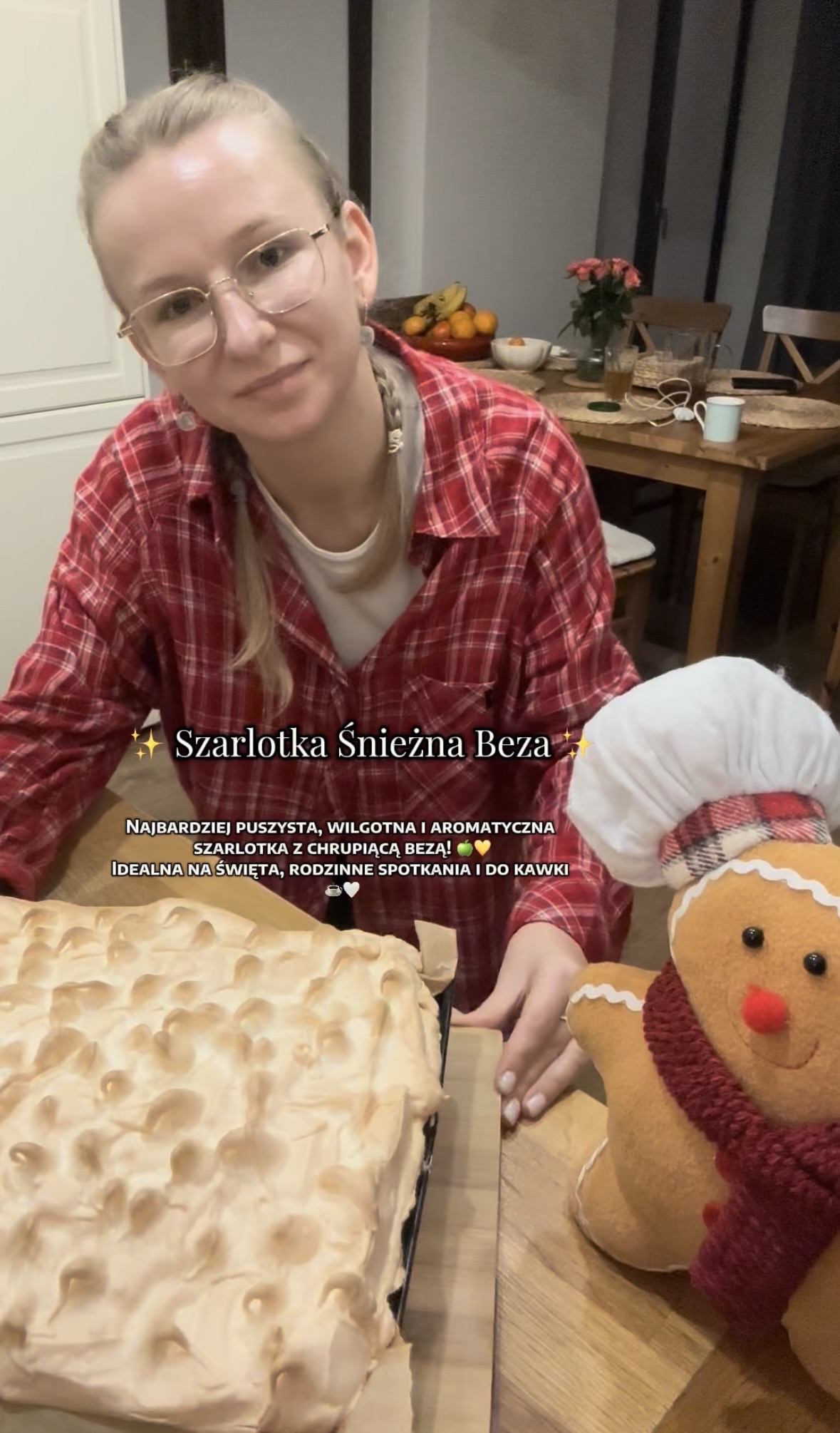 ✨Szarlotka Śnieżna Beza✨