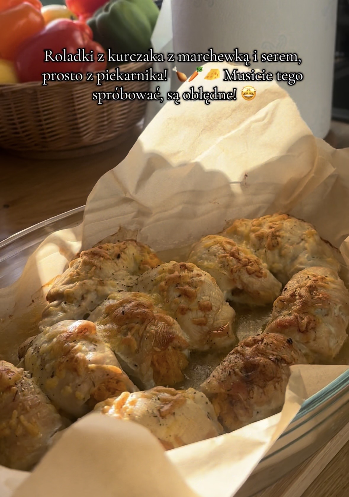 Roladki z kurczaka z marchewką i serem prosto z piekarnika! 🍗🥕🧀 musicie tego spróbować, są obłędne!🤩