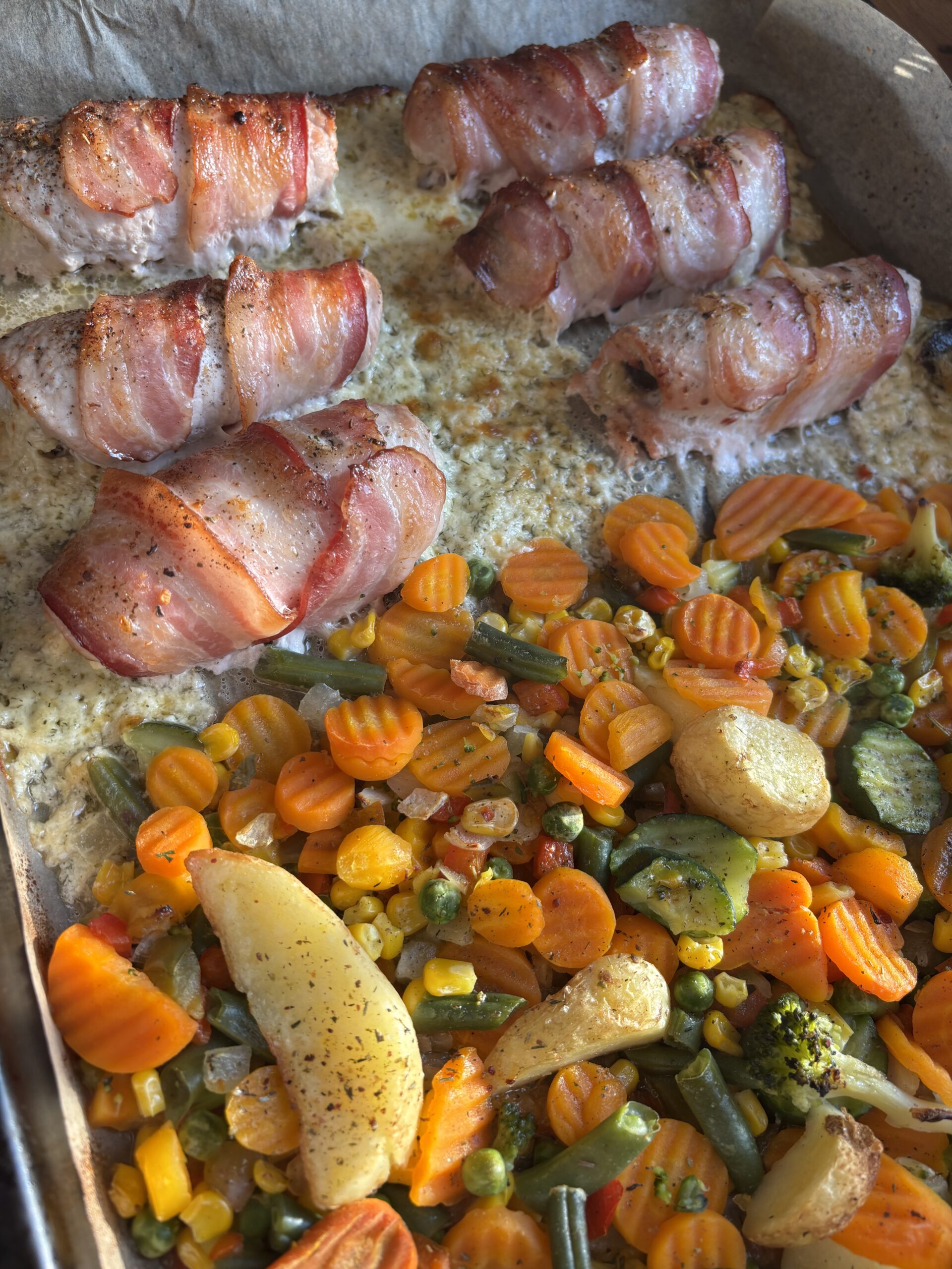 ✨Zapiekane mięso z suszonymi śliwkami, serem i boczkiem 🫐🥓